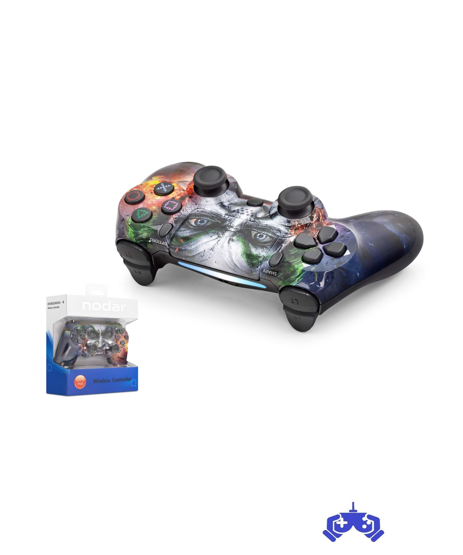 NODAR ND400AL Bluetooth GamePad Oyun Kolu PS4 Uyumlu DoubleShock 4 Karışık Renkli