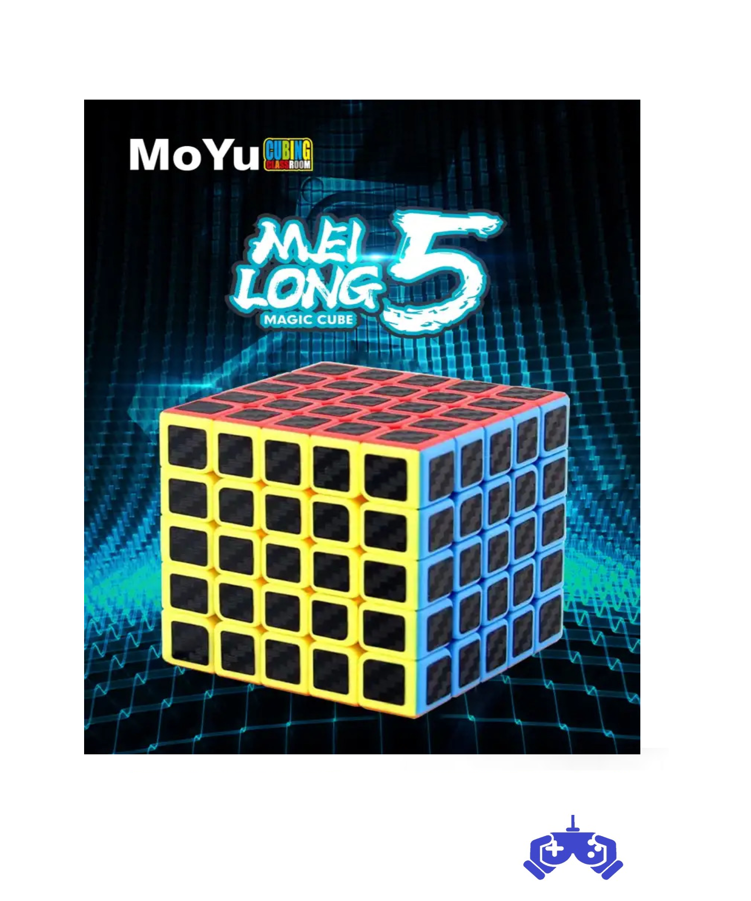 Orijinal MoYu Fiber Karbon 5x5 Küp - Moyu Speed Cube - Moyu Fiber Karbon 5x5 Zeka Küpü Rubik Küp
