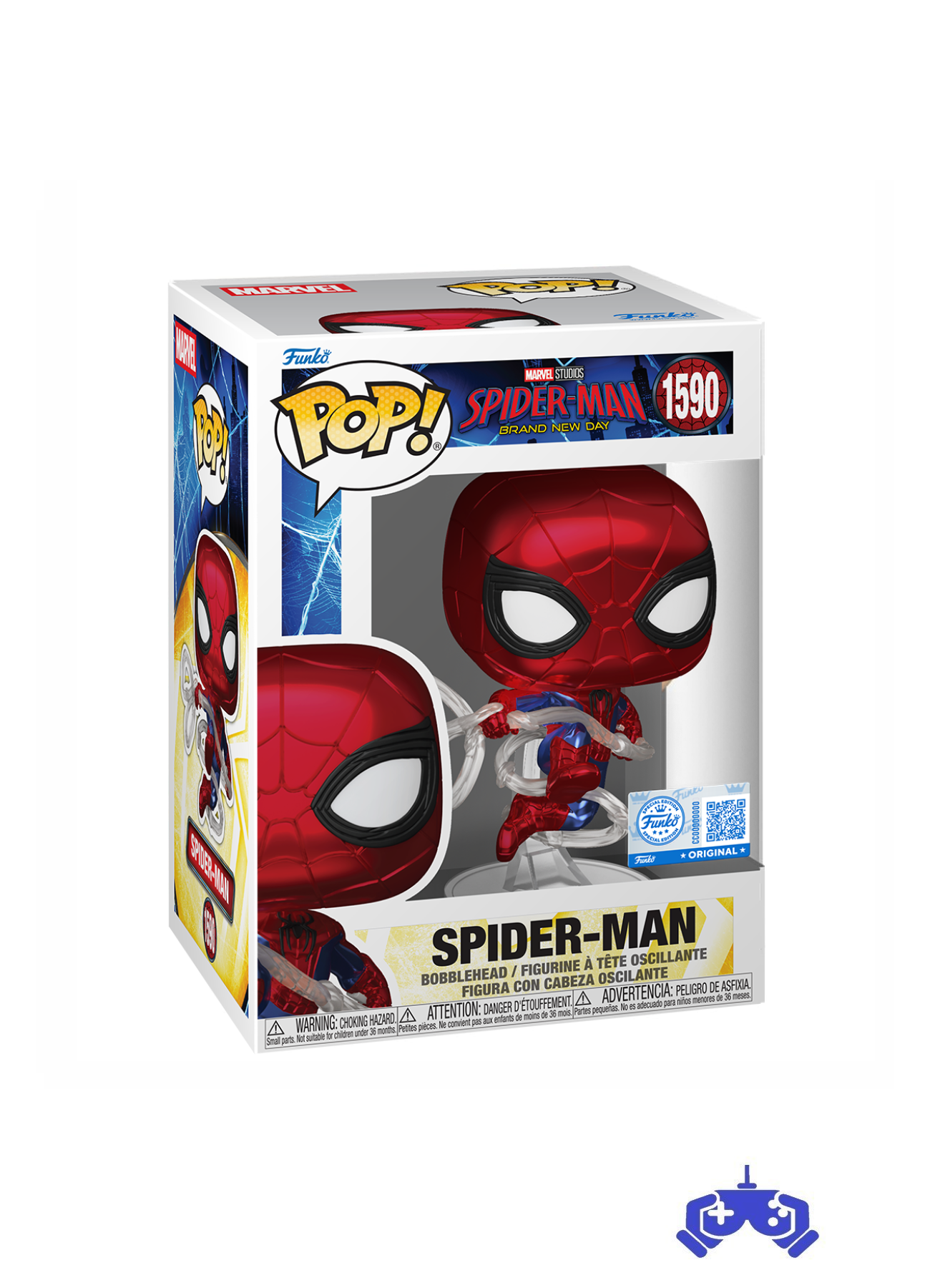 Funko Pop Spider-Man (Brand New Day) (Metallic) No:1590