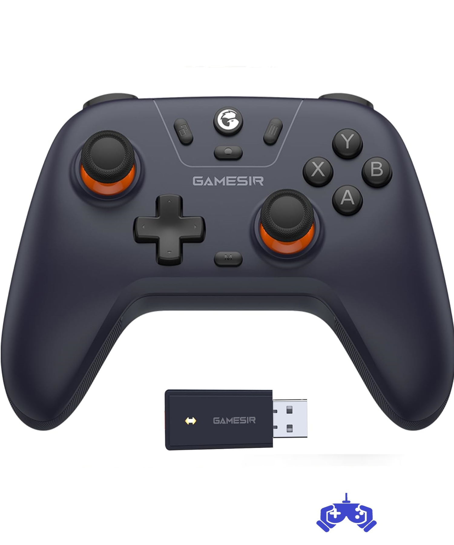 GameSir Nova Lite Çoklu Platform Kablosuz Oyun Kumandası, PC, Steam, Switch, iOS ve Android Uyumlu Hall Effect 20Hz Turbo Siyah