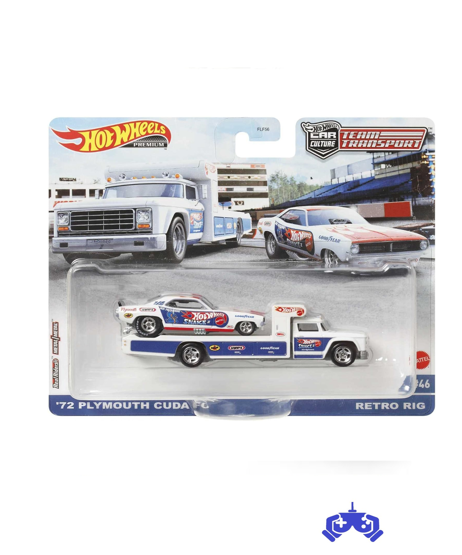 Hot Wheels Premium HCR40 Team Transport 72 Plymouth Cuda