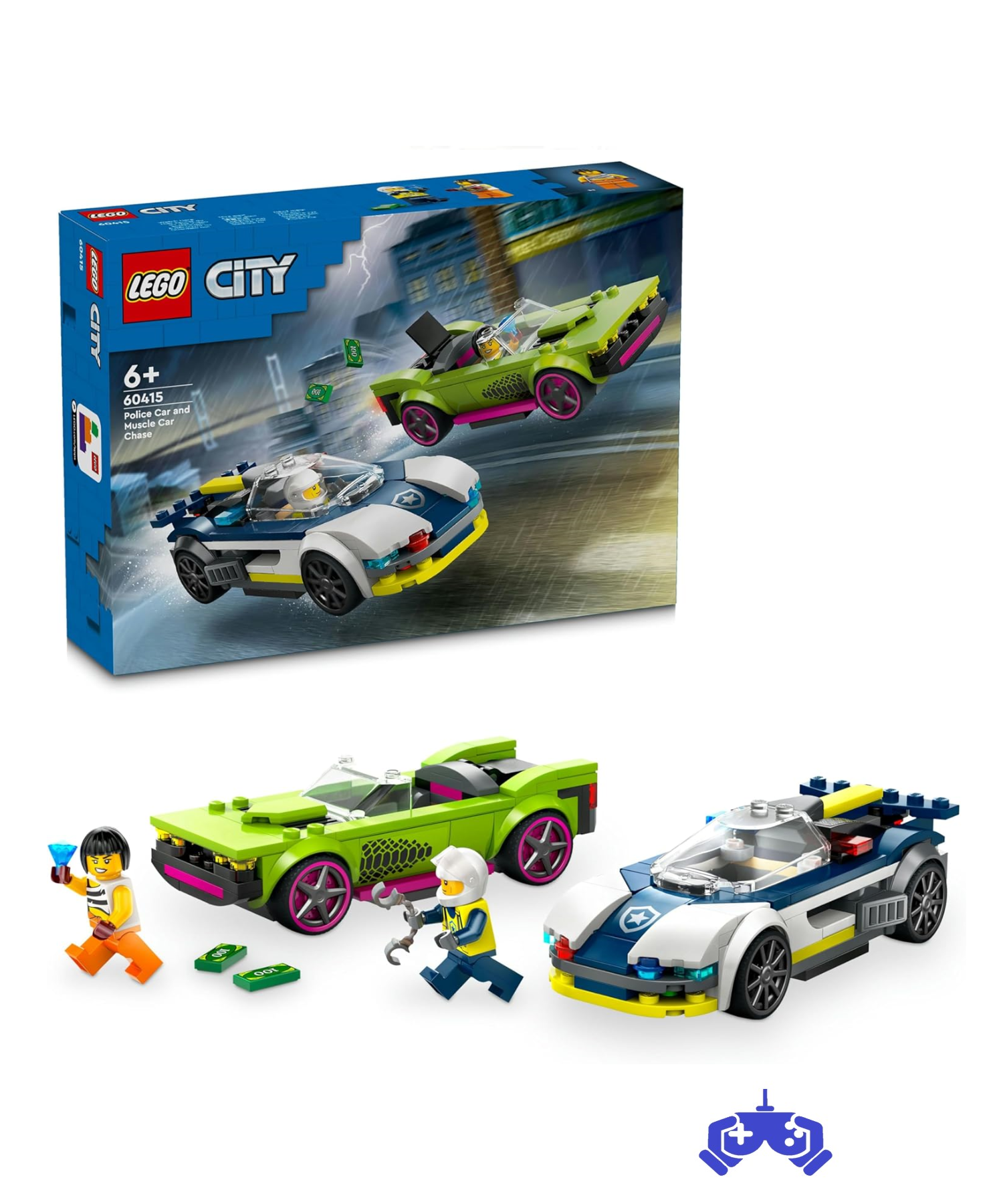 LEGO City Polis Arabası ve Spor Araba Takibi 60415