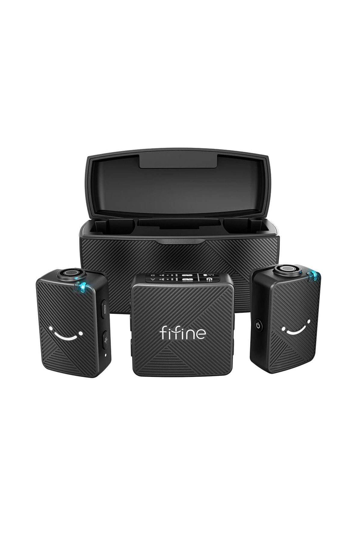 M9 - Fifine Kablosuz Yaka Mikrofon Seti