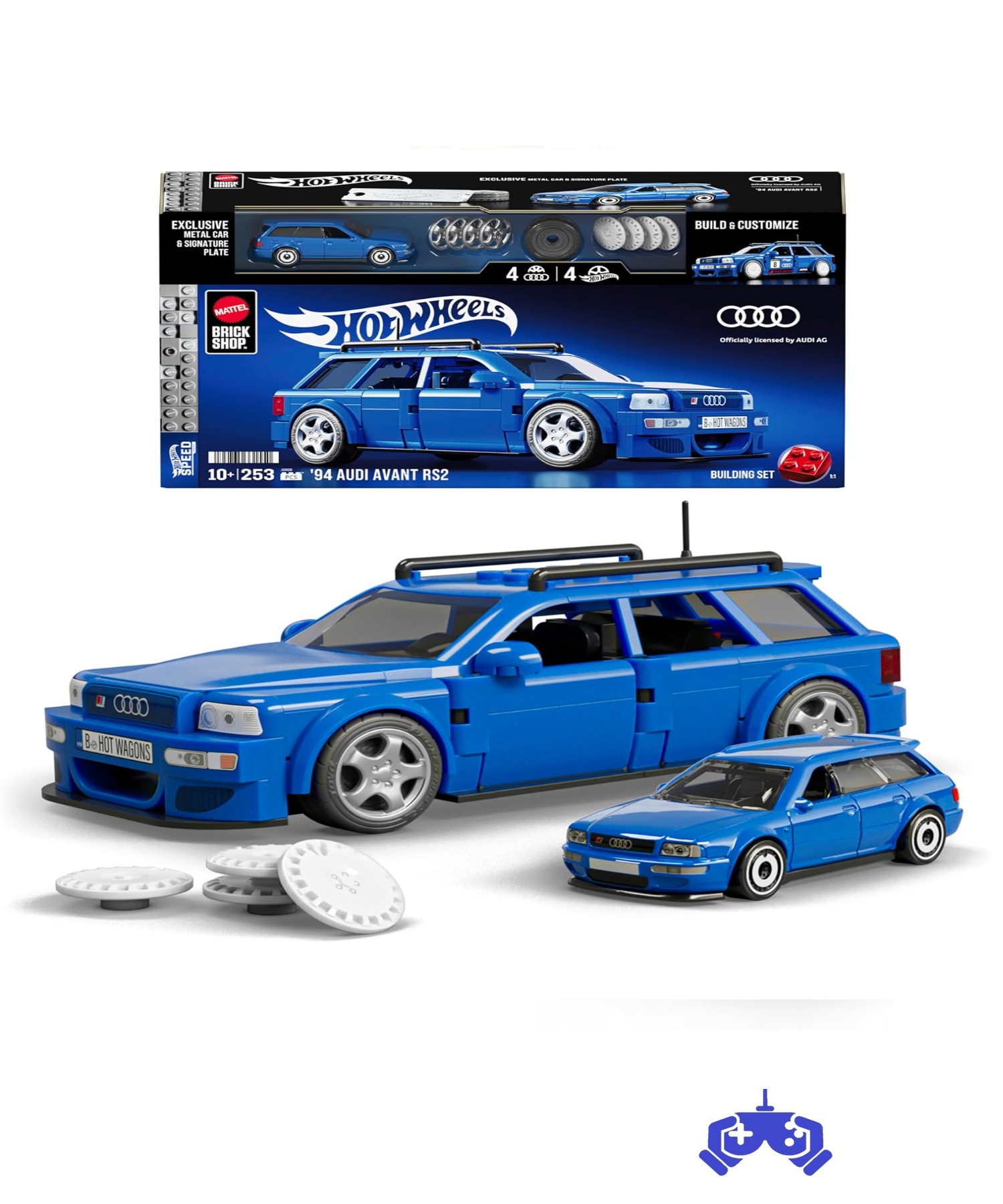 Mattel Brick Shop Hot Wheels Speed Audi, JGR28 | 253 Parça