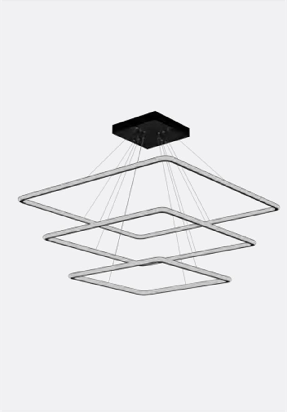 Linear Armatürler  170W Kare Saturn Çift Yönlü Linear