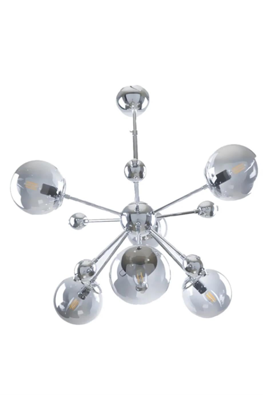 Avizeler  6 Lı  Krom Kollu Avize