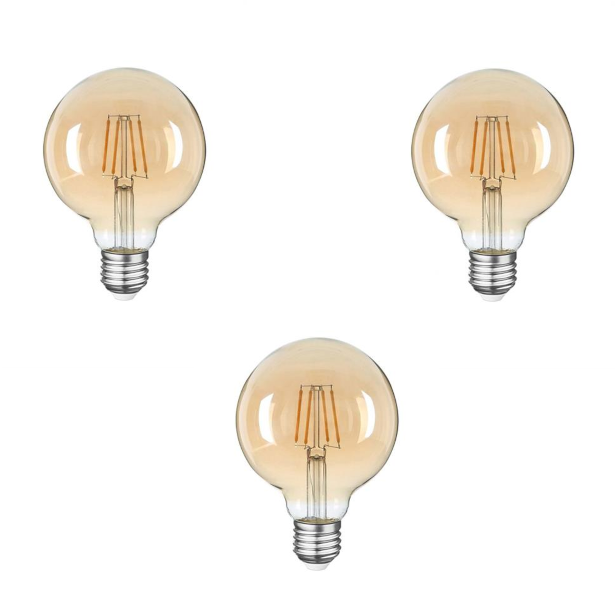Ampuller  Heka Led Filament Rustik Ampul 6w Gün Işığı - 3 Adet