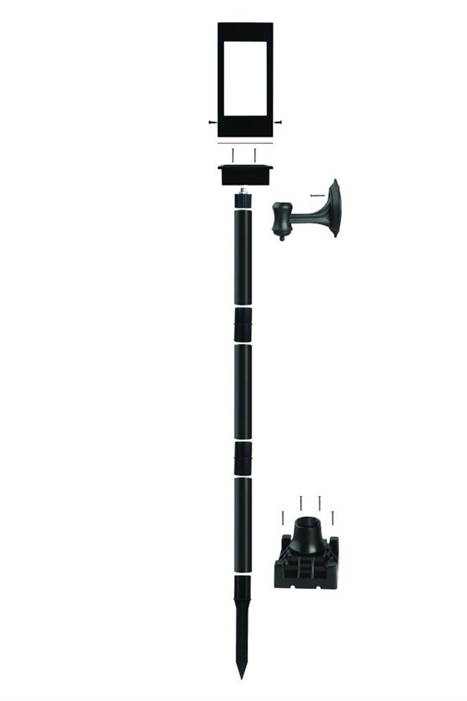 Solar Ürünler 15W Solar Alev Efektli Meşale - Lambasan LS-FL-3231 Montaj Seti