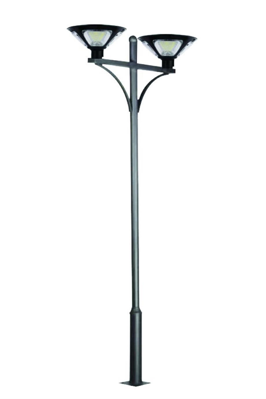 Solar Ürünler 3W Solar Camlı Çim Armatürü - Lambasan 2x200W 300cm Alüminyum Direk
