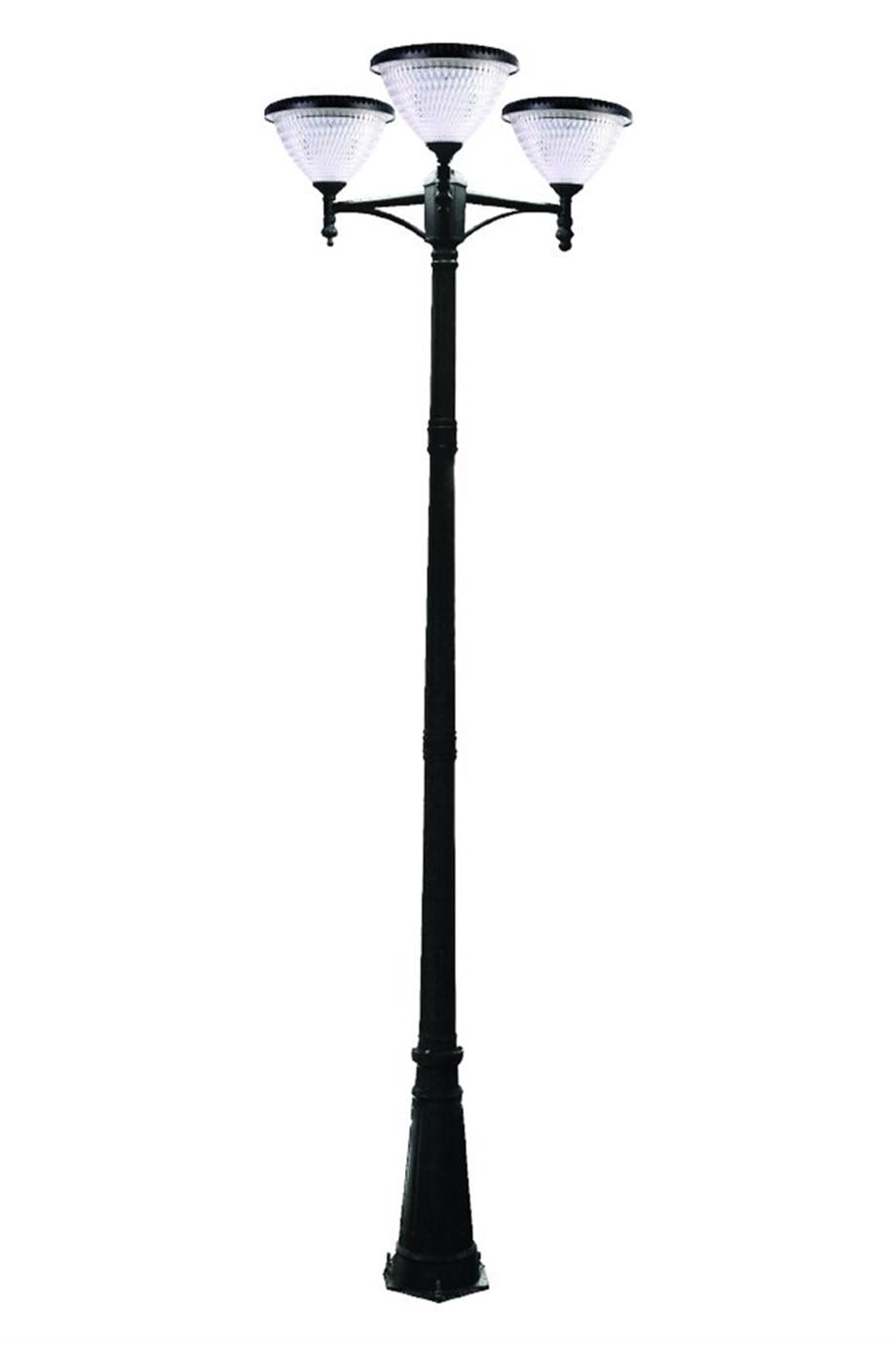 Solar Ürünler 3W Solar Camlı Çim Armatürü - Lambasan 3x100W 300cm Alüminyum Direk