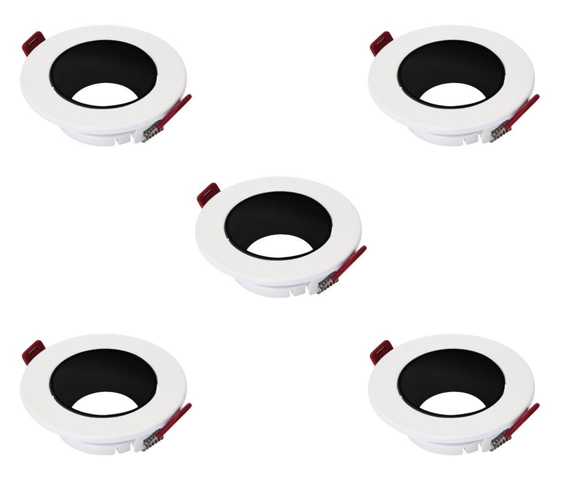 Dekoratif Downlight Armatürler AZELYA-1 METAL SPOT ÇERÇEVE BEYAZ/SİYAH/SİYAH-BEYAZ YUVARLAK-5Lİ  AZELYA-1 METAL SPOT ÇERÇEVE BEYAZ/SİYAH/SİYAH-BEYAZ YUVARLAK-5Lİ