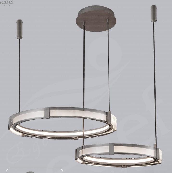 Modern Avize Bej Yuvarlak Modern Avize 2li Bej Yuvarlak Modern Avize 2li