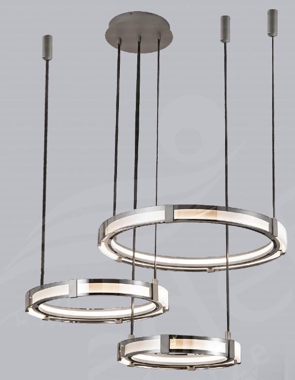 Modern Avize Bej Yuvarlak Modern Avize 3lü Bej Yuvarlak Modern Avize 3lü