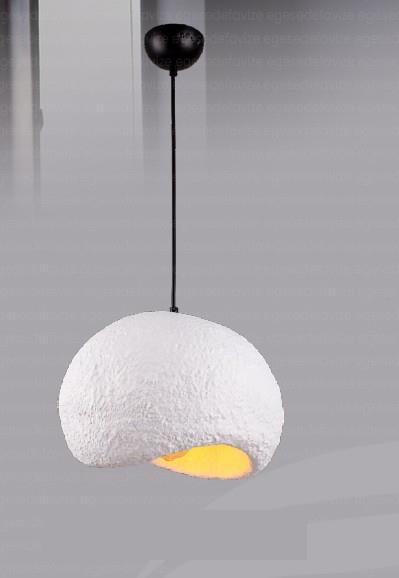 Sarkıt Avize Beyaz Antrasit Tekli Sarkıt Avize Modern Rustik Tasarım Tekli Sarkıt Avize Beyaz