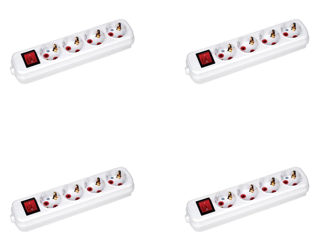 Grup Prizler Deco 4'lü Topraklı Anahtarlı Klemensli Grup Priz-4lü Deco 4'lü Topraklı Anahtarlı Klemensli Grup Priz-4lü