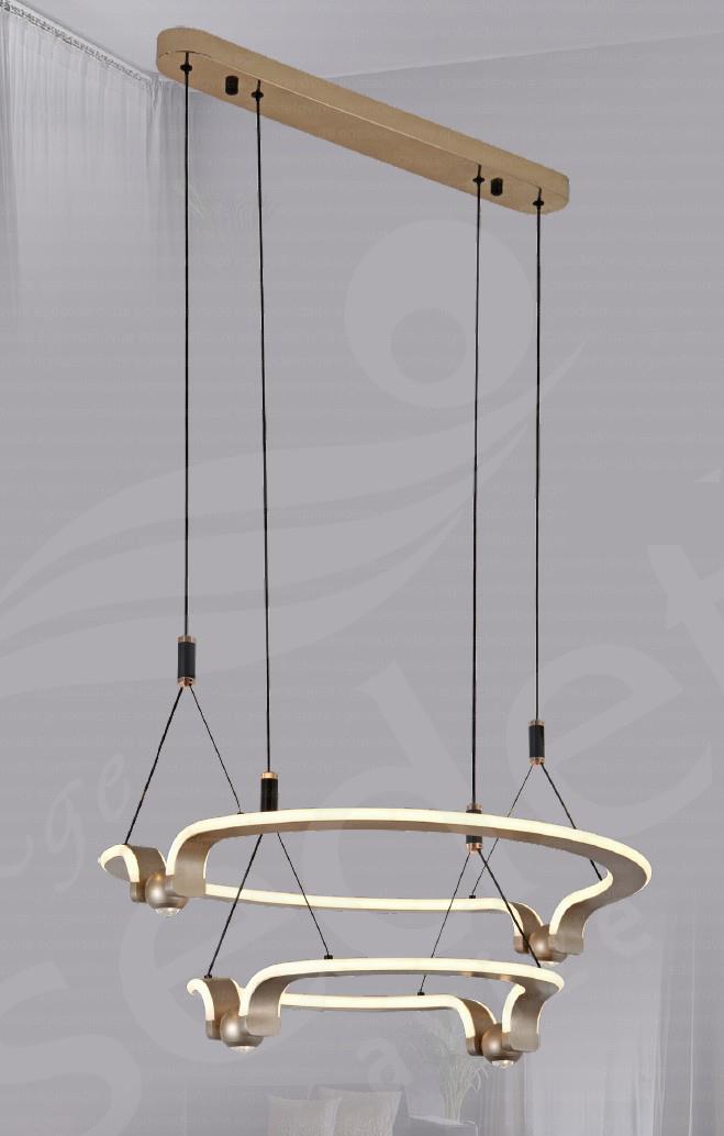 Ledli Avize  Eskitme Modern Avize 2li Eskitme Modern Avize 2li