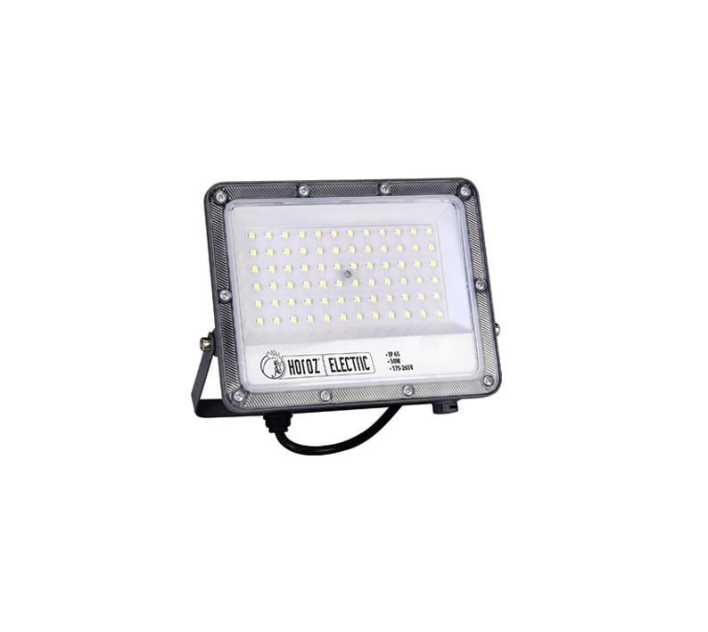 Seyyar Projektörler Horoz Electric Margay 50W LED Projektör - IP65 Dış Mekan Aydınlatma Horoz Led Projektör