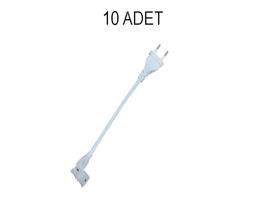 Soket Horoz Neon LED Slim Fişli Bağlantı Soketi - Güç Kablosu NEOLED SLIM SOKET 10 CM-10 ADET