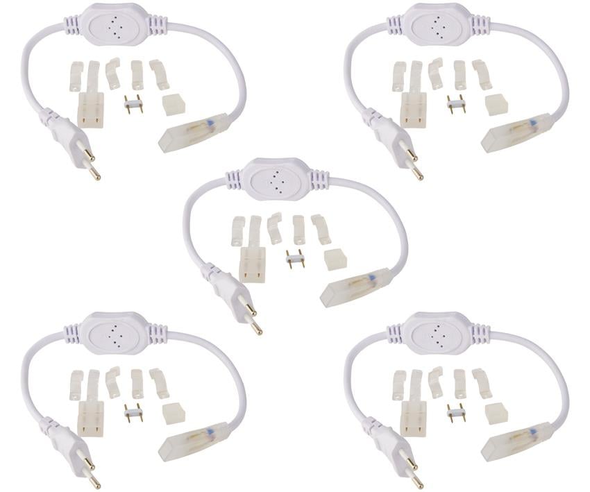 Soket Horoz Neva RGB Neon LED Bağlantı Seti - Fişli Soket ve Klips Paketi NEVA SOKET-5li