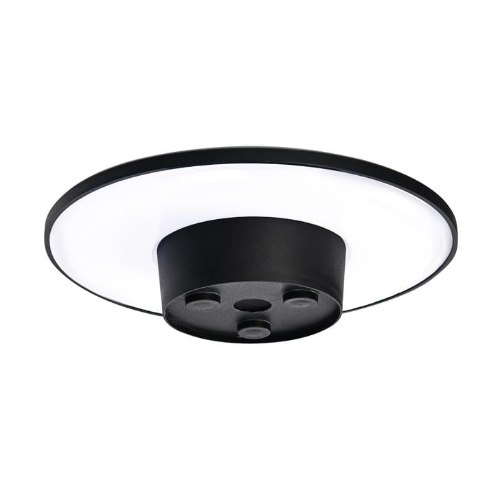 Bahçe Aydınlatmaları Horoz Volcano Modern LED Dış Mekan Tavan Armatürü - Siyah-Beyaz VOLCANO-3CCT MODERN DEKORATİF DIŞ MEKAN ARMATÜRÜ