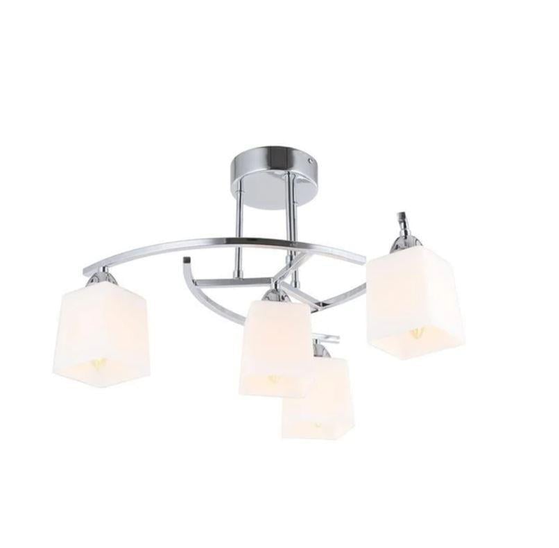 Modern Avize Krom Kaplama Plafonyer Avize-4 Ampullü Krom Kaplama Plafonyer Avize-4 Ampullü