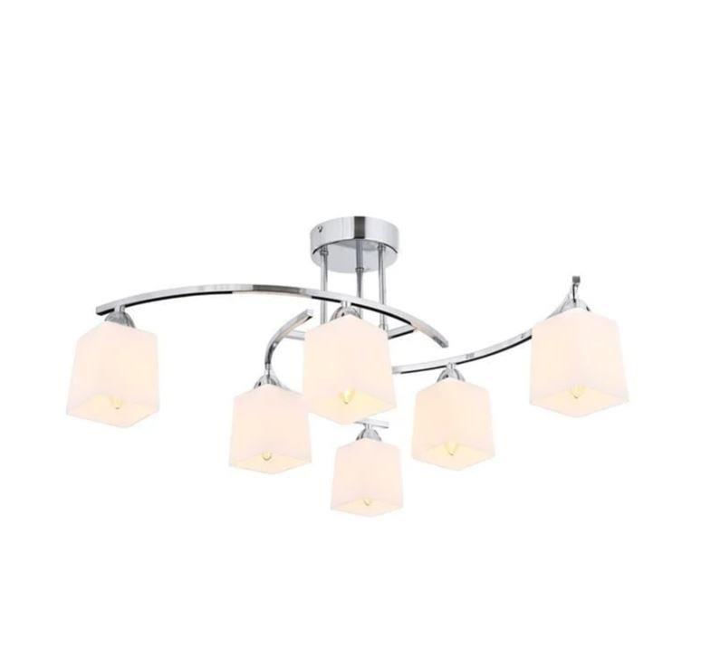 Modern Avize Krom Kaplama Plafonyer Avize-6 Ampullü Krom Kaplama Plafonyer Avize-6 Ampullü