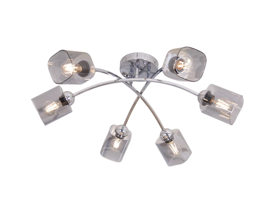 Plafonyer Avize Krom Kaplama Plafonyer Avize 6lı Krom Kaplama Plafonyer Avize 6lı