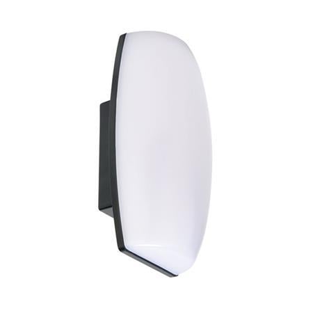Duvar Apliği Led Bahçe Aydınlatması 10 Watt 10 Watt Siyah Dış Mekan LED Aplik - Plastik Kasa - Ilık Beyaz (4200K)