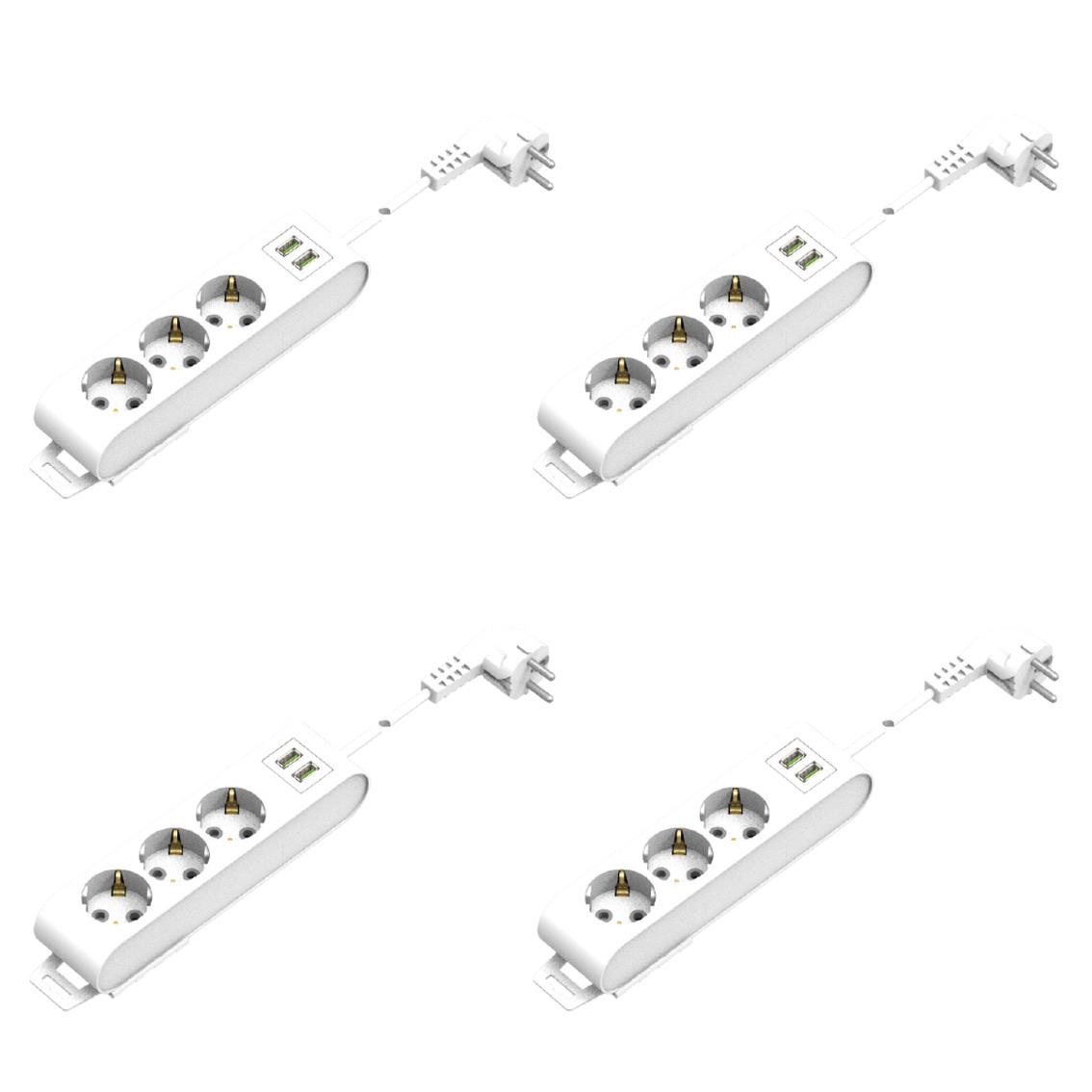 Grup Prizler LS-HRZ-3'Lü-Usb'Li Grup Priz-5 metre-kablolu LS-HRZ-3'Lü-Usb'Li Grup Priz-5 metre-kablolu-4lü