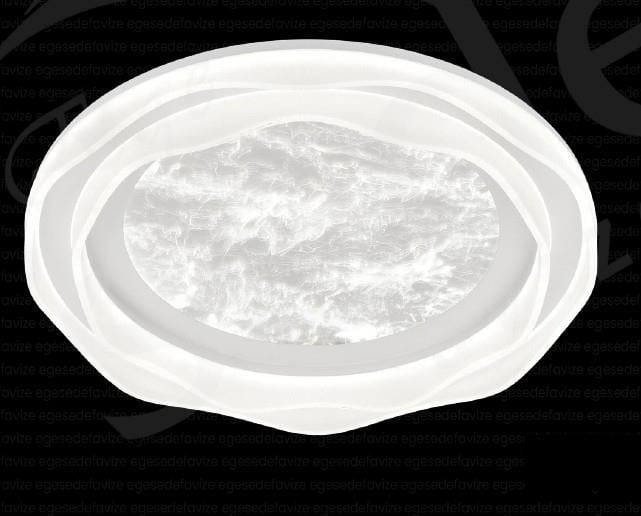 Plafonyer Avize Modern Dalgalı Yuvarlak LED Avize | Beyaz Dekoratif Tavan Aydınlatma Modern Dalgalı Yuvarlak LED Plafonyer Avize