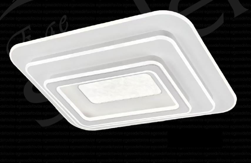Plafonyer Avize Modern Dikdörtgen LED Avize | Katmanlı Beyaz Tavan Aydınlatma Modern Dikdörtgen LED Plafonyer Avize