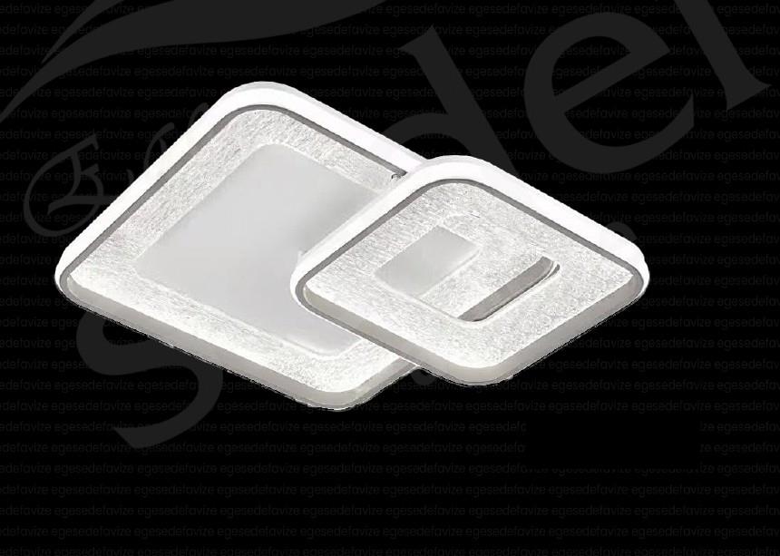 Plafonyer Avize Modern Kare LED Plafonyer 500x350 mm Katmanlı Tavan Lambası Modern Kare Katmanlı LED Plafonyer