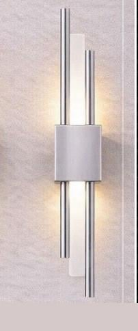 Led Aplik Modern Krom LED Duvar Apliği | Dekoratif Metal LED Aplik Modeli Modern Krom LED Linear Duvar Apliği 