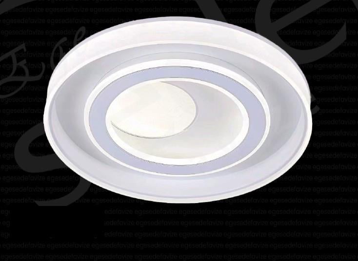 Plafonyer Avize Modern Yuvarlak LED Plafonyer Beyaz Dekoratif Tavan Lambası 50 cm Modern Yuvarlak LED Plafonyer Avize