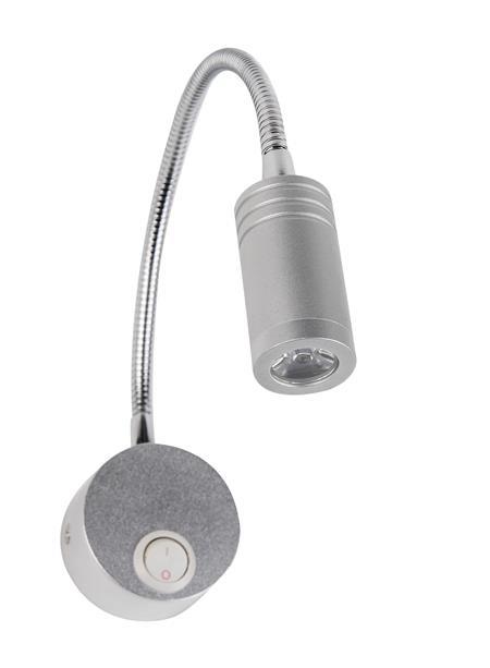 Led Aplik TURNA - 3W LED OKUMA ARMATÜR TURNA - 3W LED OKUMA ARMATÜR-SİYAH/GÜMÜŞ