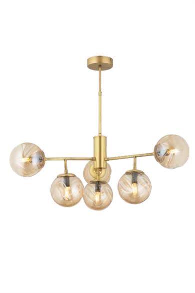 Avizeler  6 Lı Eskitme Kollu Avize