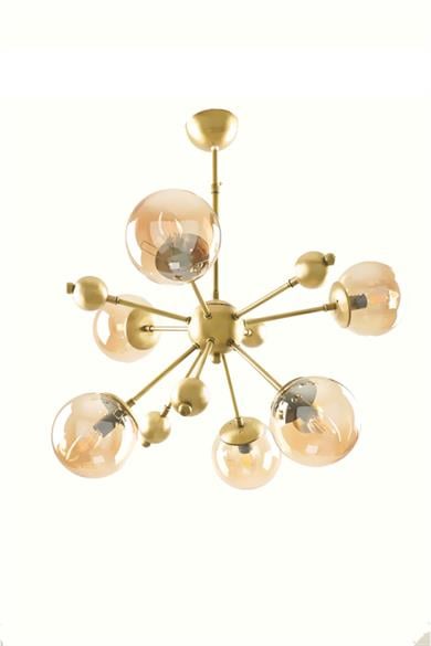 Avizeler  6 Lı  Eskitme Kollu Avize