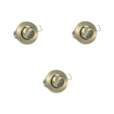 Dekoratif Mini Spotlar  Forlife 3 Watt Saten Kasa Manda Gözü - 3 Adet