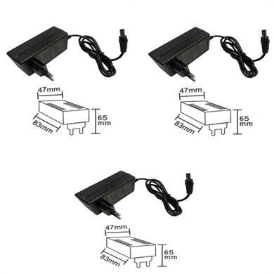 12V Slim Trafolar  Forlife 5A Fişli Trafo - 3 Adet