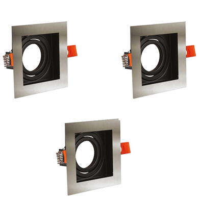 Led Çerçeveli Cam Spotlar Metal Kasalar  Forlife Aspendos - 3 Adet