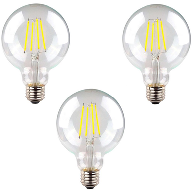 Ampuller  Heka Led Filament Rustik Ampul 6W Beyaz Işık - 3 Adet