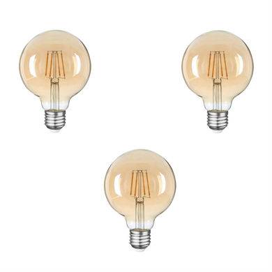 Ampuller  Heka Led Filament Rustik Ampul 6w Gün Işığı - 3 Adet