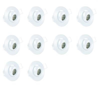 Dekoratif Mini Spotlar 3 Watt Beyaz Kasa Manda Gözü LS-FL-8001-B Dekoratif Mini Spotlar Lambasan  Forlife 3 Watt Beyaz Kasa Manda Gözü