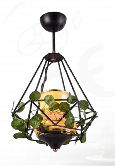 Sarkıt Avize Rustik Yaprak Detaylı Tekli Sarkıt Avize Kafes Tasarım Rustik Tekli Yaprak Detaylı Kafes Tasarım Sarkıt Avize 