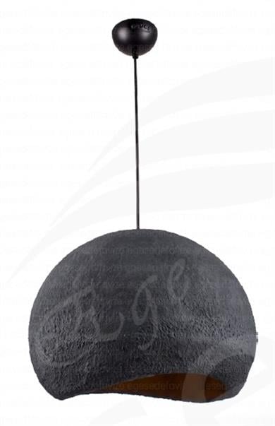 Tekli Avize Siyah Antrasit Tekli Sarkıt Avize Modern Rustik Tasarım Tekli Sarkıt Avize Antrasit