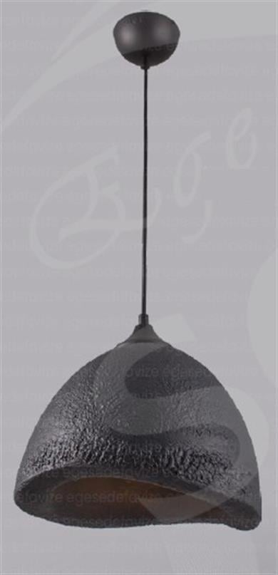 Tekli Avize Siyah Antrasit Tekli Sarkıt Avize Modern Rustik Tasarım Tekli Sarkıt Avize Antrasit