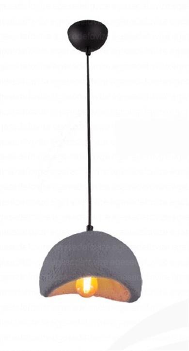 Tekli Avize Tekli Sarkıt Avize Antrasit Modern Rustik Tasarım Tekli Beton Sarkıt Avize Antrasit