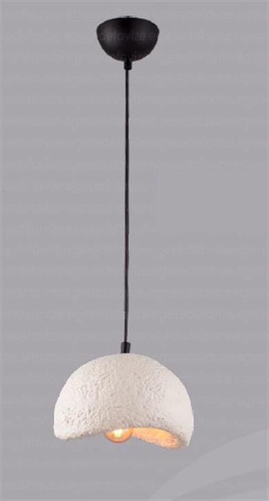 Tekli Avize Tekli Sarkıt Avize Beyaz Modern Rustik Tasarım Tekli Beton Sarkıt Avize