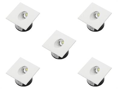 Cam Spotlar ZÜMRÜT BEYAZ-SİYAH-KROM - 3W LED GÖMME ARMATÜR ZÜMRÜT BEYAZ-SİYAH-MAT KROM - 3W LED GÖMME ARMATÜR