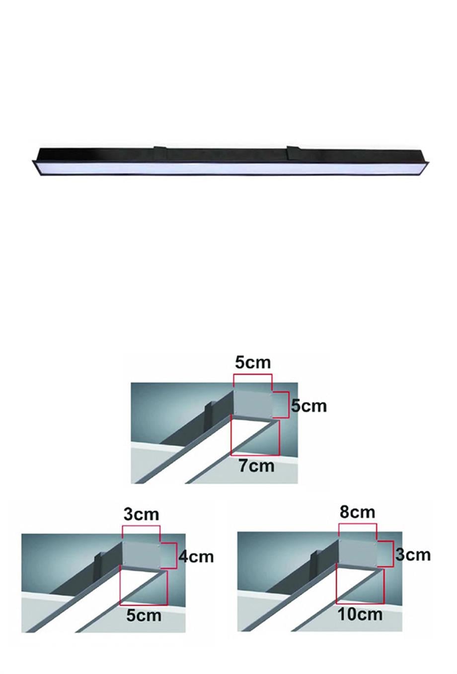 Linear Armatürler  200 cm Sıva Altı Linear Armatür